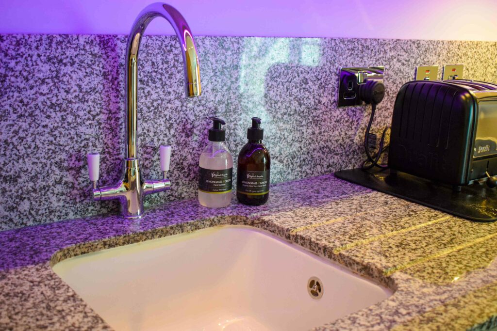 Our Hideaways all feature luxurious local toiletries from Highland Soap Company