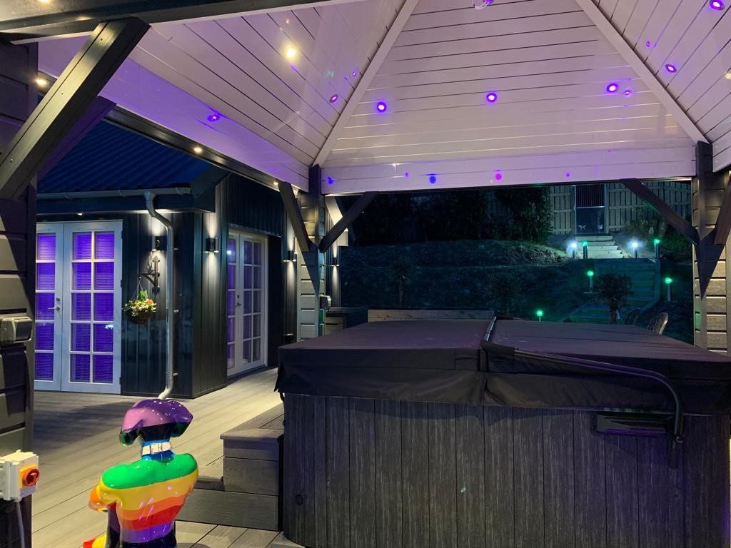 The Hot Tub at Little Fox Lodge Luxury Hideaway Glencoe