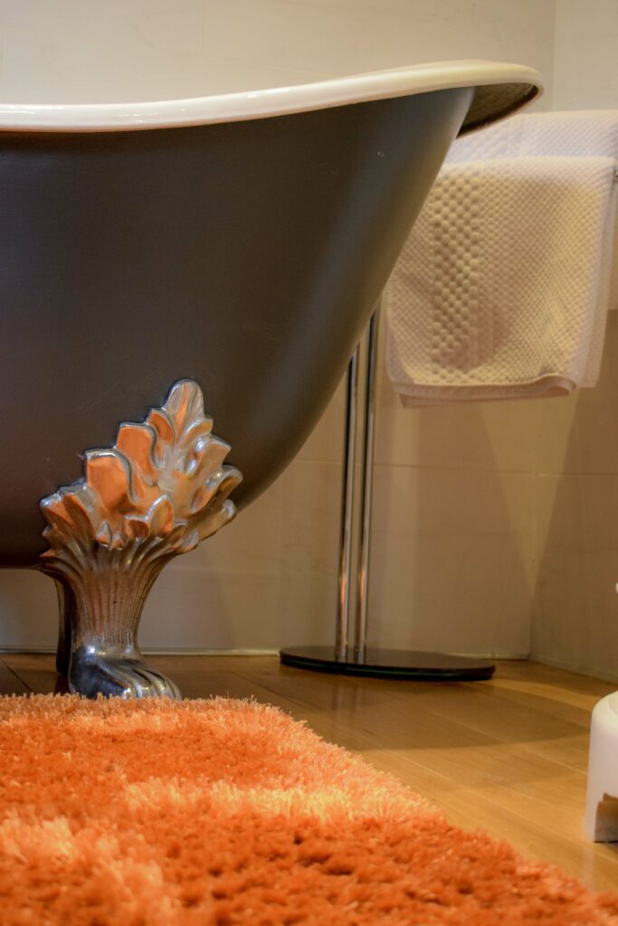 Our Allanbreck Luxury Hideaway has a beautiful claw footed free standing bath to soak in